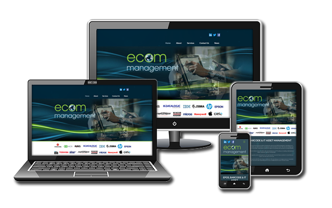 Website composition screens Ecom Management WHITE
